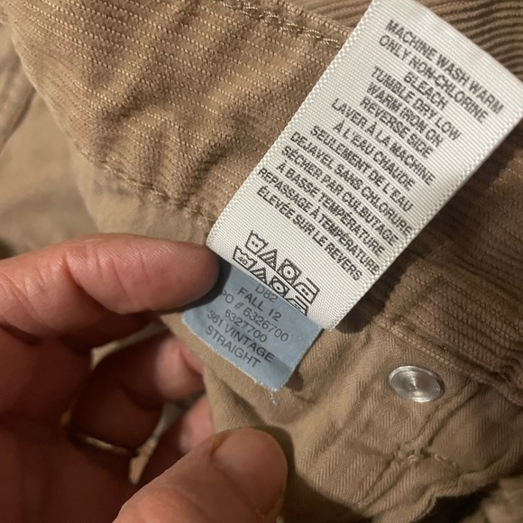 Lucky Brand 361 Vintage Straight Corduroy Pants Sz 32x32 - Picture 8 of 8
